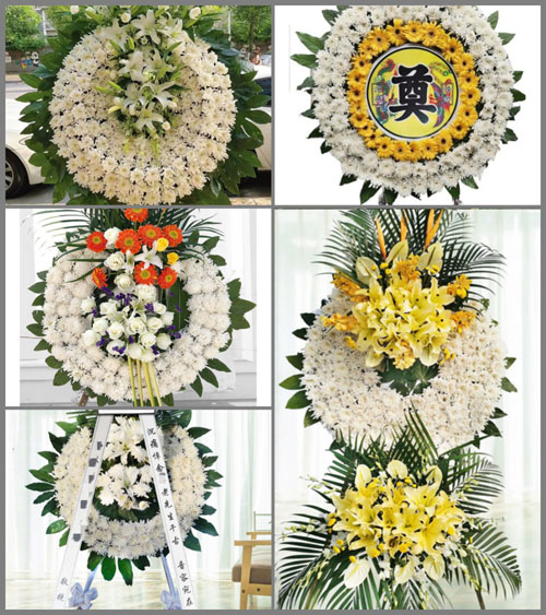 四川成都彭州市桂花镇沂水村花圈速递